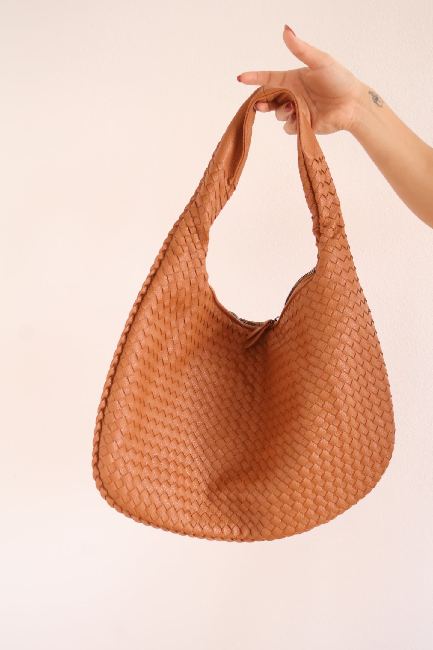 Camel Weave Tote